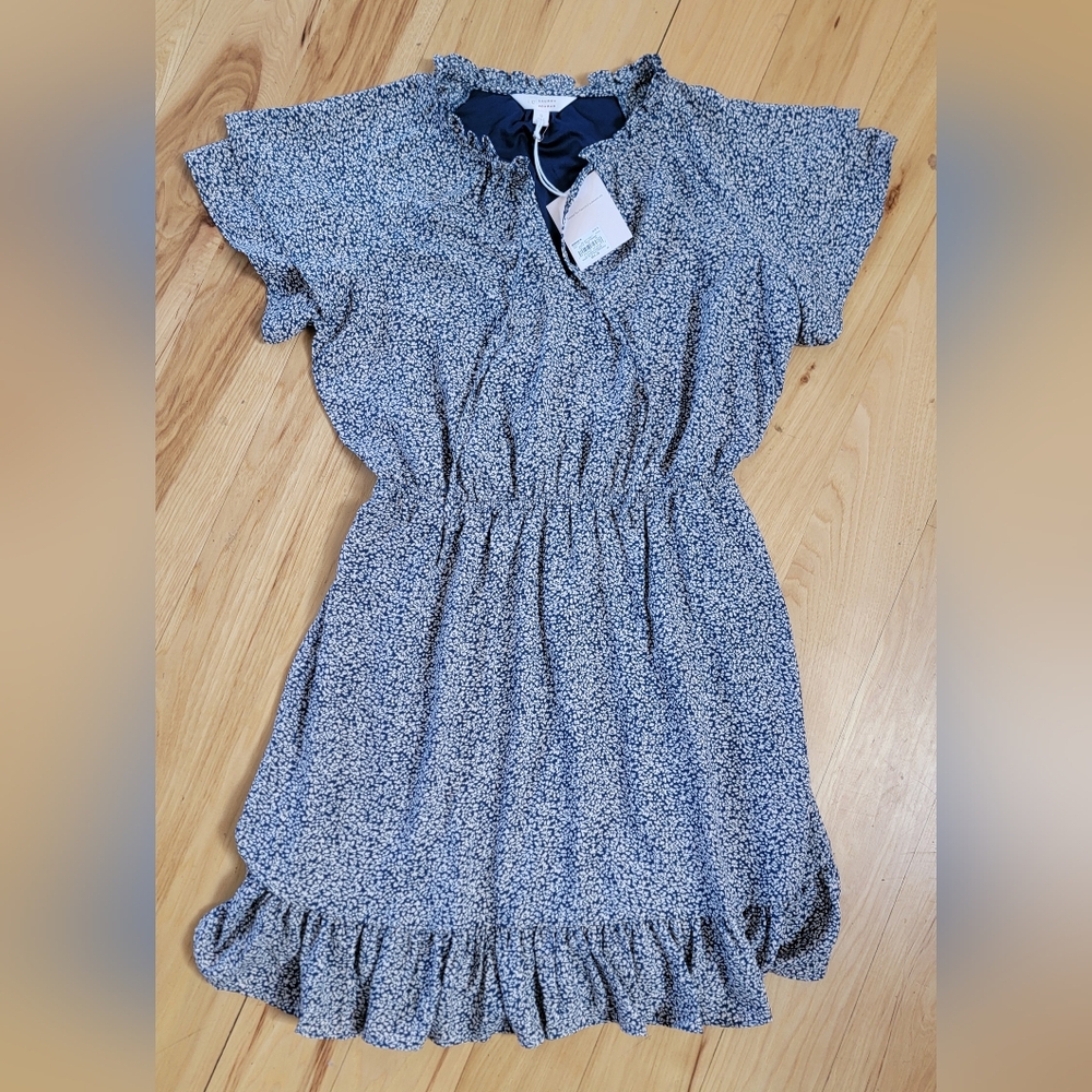 Lauren Conrad Floral Ruffle Hem Dress